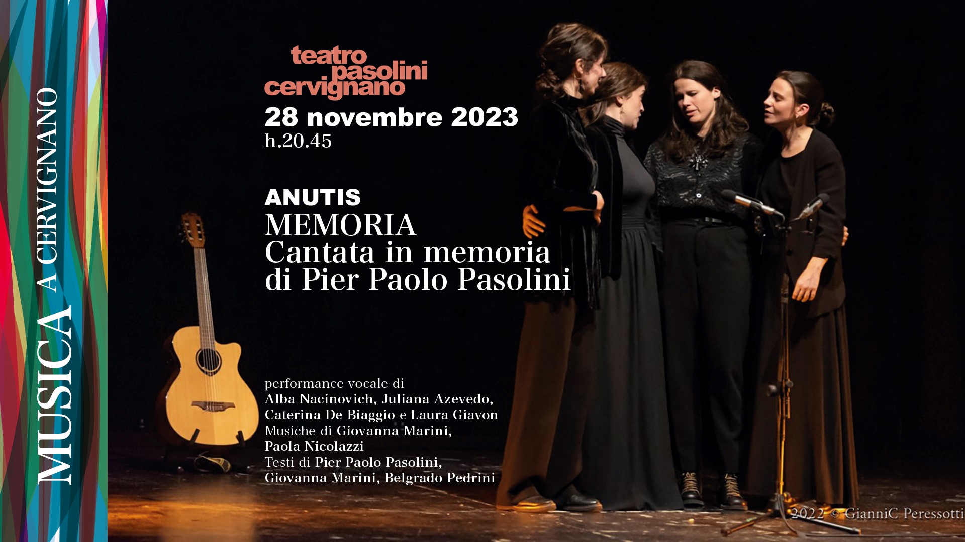 ANUTIS <br>Memoria – Cantata in memoria di Pier Paolo Pasolini