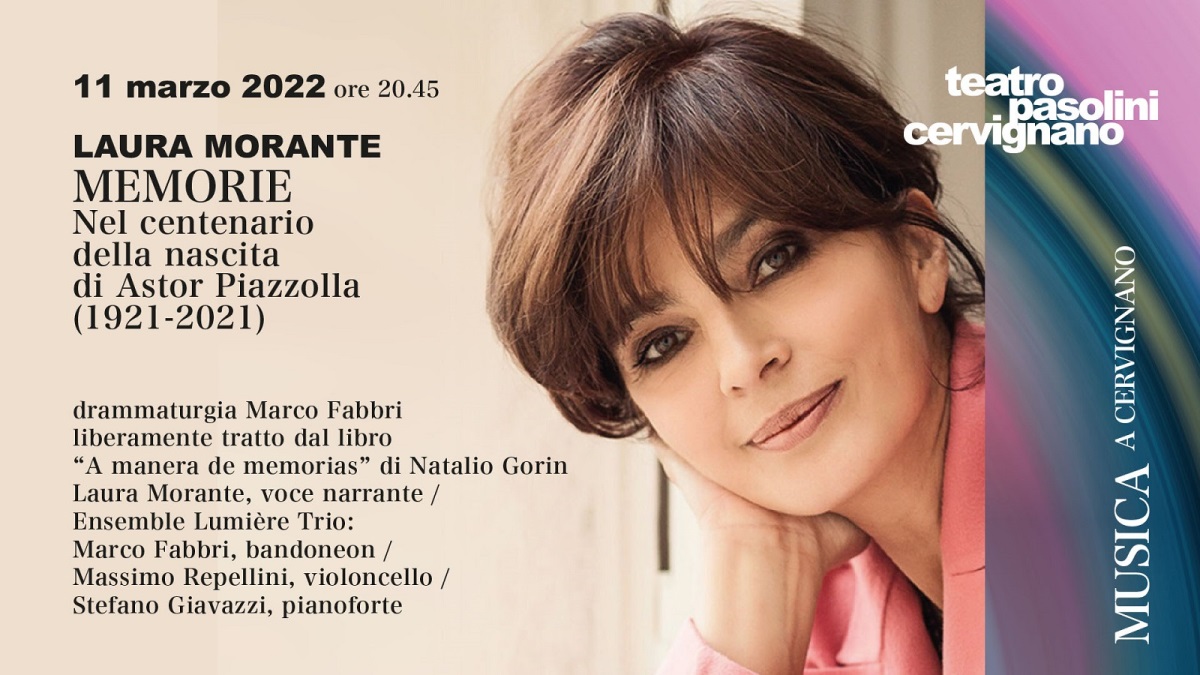 LAURA MORANTE – “MEMORIE”: in ricordo di Astor Piazzolla