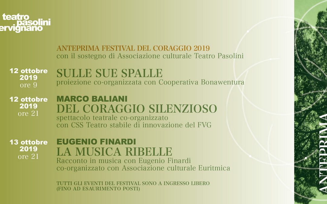 Anteprima Festival del Coraggio 2019